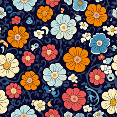 A seamless pattern designed in an Eastern style, Seamless design allows for a perfectly continuous pattern with no visible seams.
