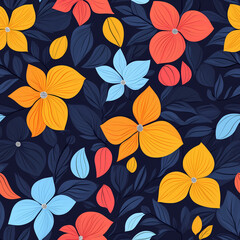 Fototapeta premium A seamless pattern designed in an Eastern style, Seamless design allows for a perfectly continuous pattern with no visible seams.