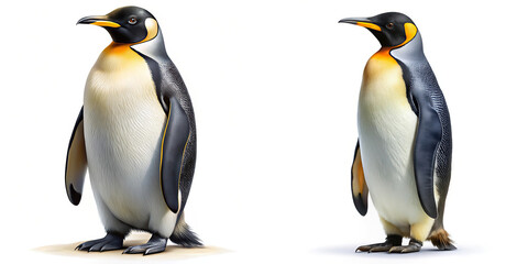 Fototapeta premium Two King Penguin Illustrations