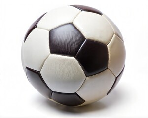 Soccer ball isolated on white.