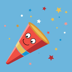 Clean Party Popper with Confetti