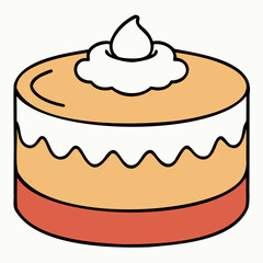 Delicious collection of desserts, cake