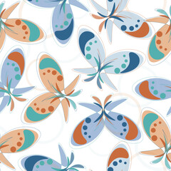 seamless pattern with flowers