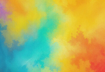 Naklejka premium A colorful painting with a lot of different colors and patterns. The painting is full of life and energy, and it seems to be a representation of the beauty of nature. The colors are bright and vibrant