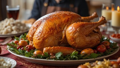 Roasted Thanksgiving Turkey Dinner