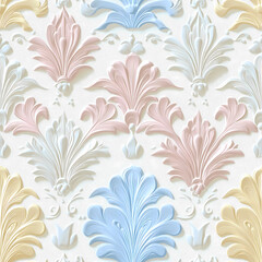 A seamless pattern designed in an Eastern style, Seamless design allows for a perfectly continuous pattern with no visible seams.