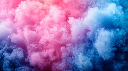 Fototapeta premium Pink and Blue Cotton Candy Clouds