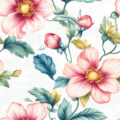 A seamless pattern designed in an Eastern style, Seamless design allows for a perfectly continuous pattern with no visible seams.