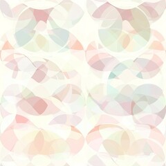 Abstract Pastel Shapes Overlapping Design