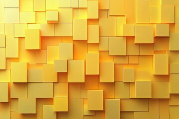 Dynamic yellow gradient background with geometric blocks abstract art modern design digital environment creative perspective