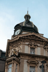Incredible architecture in the old town of Prague. Historically preserved buildings from ancient times.
