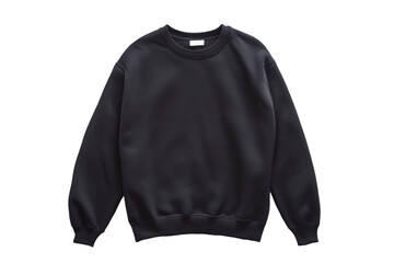 Sweater black isolated on transparent background.