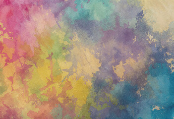 A colorful painting with a lot of different colors and patterns. The painting is full of life and energy, and it seems to be a representation of the beauty of nature. The colors are bright and vibrant