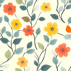 A seamless pattern designed in an Eastern style, Seamless design allows for a perfectly continuous pattern with no visible seams.