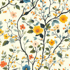 A seamless pattern designed in an Eastern style, Seamless design allows for a perfectly continuous pattern with no visible seams.