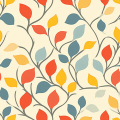 A seamless pattern designed in an Eastern style, Seamless design allows for a perfectly continuous pattern with no visible seams.