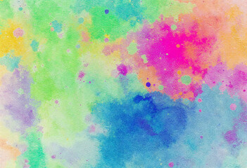 A colorful painting with a lot of different colors and patterns. The painting is full of life and energy, and it seems to be a representation of the beauty of nature. The colors are bright and vibrant