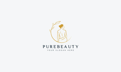 Fashion and beauty logo design  vector template