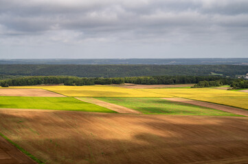 Aerial view - French Landscape countryside