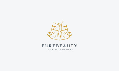 Fashion and beauty logo design  vector template
