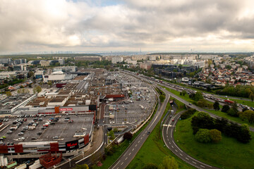 Aerial view - Villacoublay mall France