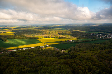Aerial view - French Landsacape countryside