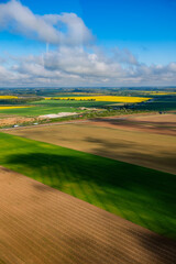 Aerial view - French Landscape countryside
