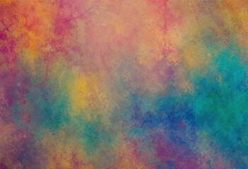 A colorful painting with a lot of different colors and patterns. The painting is full of life and energy, and it seems to be a representation of the beauty of nature. The colors are bright and vibrant