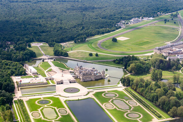 Aerial view - French Landscape countryside
