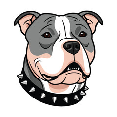 Lively Pup Face in a Fun and Simple Design