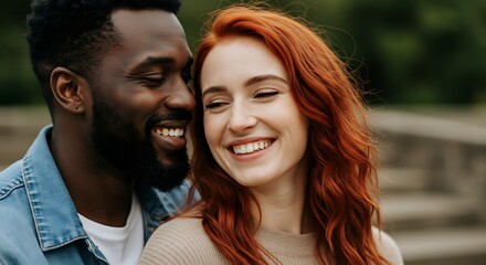 Fototapeta premium Happy young couple outdoors 