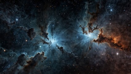 Fototapeta premium A high-definition space environment map with a nebula and sparkling stars