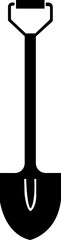 Shovel Icon.Shovel in soil icon.Shovel for digging and construction flat vector icon for apps and websites.Hand tool icon. Vector illustration.Garden Shovel icon, Hand garden shovel icon.