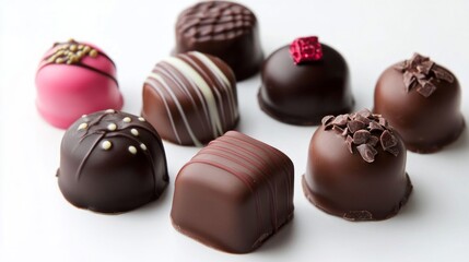 Fototapeta premium Assortment of Exquisite Gourmet Chocolates