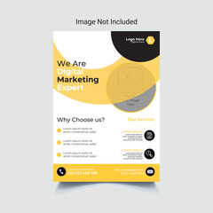 Creative business flyer or poster design