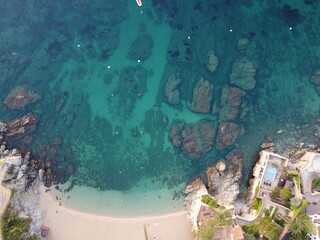 Vistas a&eacute;reas de la Costa Brava en Calella de Palafrugell
