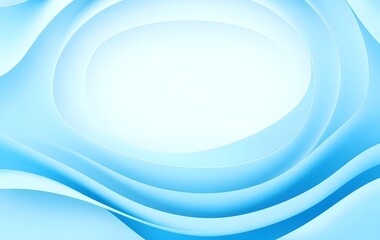 Naklejka premium Abstract design featuring concentric, flowing, light-blue curves.