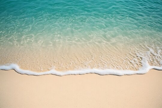 Serene Beach Scene: Turquoise Water Meets Soft Sand