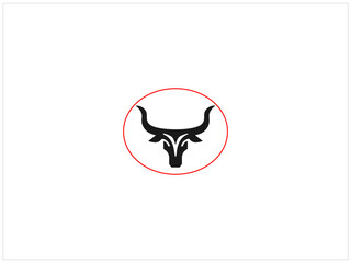 Long horn logo design , vector , illustration and isolate template .