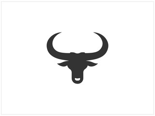 Long horn logo design , vector , illustration and isolate template .