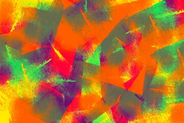 Abstract colorful background with striking textures