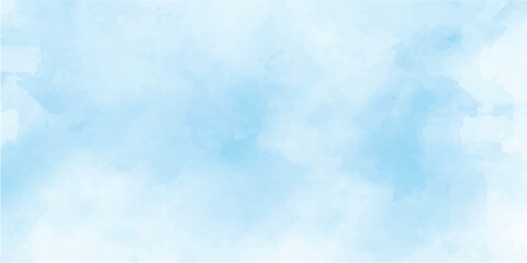 Gentle Flowing Patterns in a Tranquil Blue Abstract Design Blue light watercolor background, texture paper

