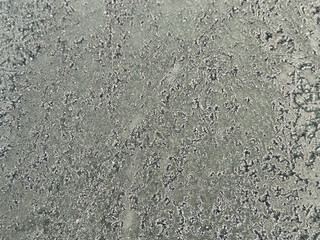 Frost an einer Fensterscheibe