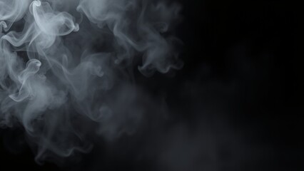 Obraz premium Abstract White Smoke Texture Dark Background Design fog art mist haze 