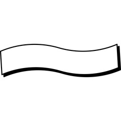 Simple Frame, Speech Bubble, Decoration Frame Title. Vector Icon