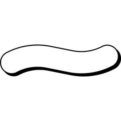 Simple Frame, Speech Bubble, Decoration Frame Title. Vector Icon