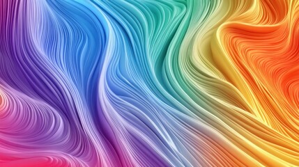 Fototapeta premium Abstract Rainbow Waves