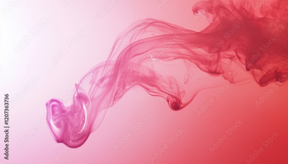 Aufkleber abstract pink and red liquid swirls: dynamic fluid art background