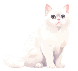 Obraz premium PNG Animal mammal pet cat.