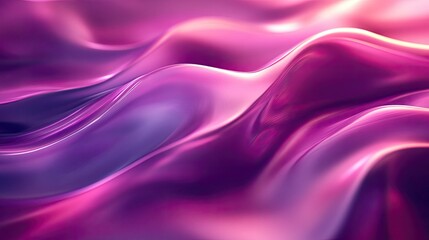 Obraz premium Abstract Purple and Pink Liquid Waves: A Digital Art Piece